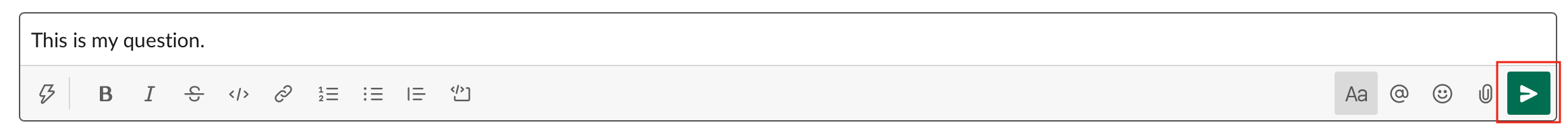 Post question